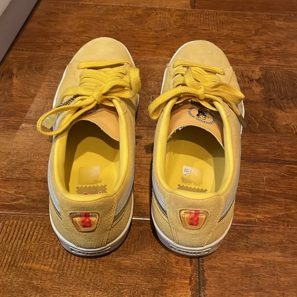 Puma Suede Triplex Haribo Mens US 10.5 EUR 44 Yellow Sneakers Shoes with Box - Picture 6 of 16